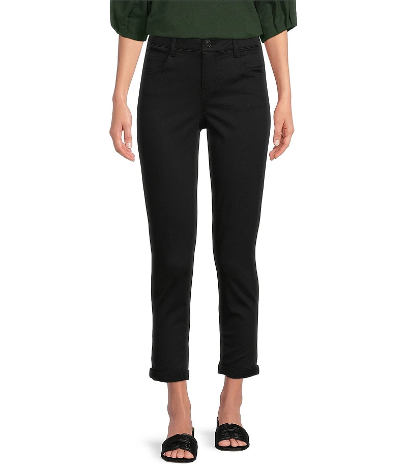 Gibson & Latimer Perfect Fit Twill Mid Rise Roll-Cuff Skinny Jeans