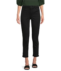 Gibson & Latimer Perfect Fit Twill Mid Rise Roll-Cuff Skinny Jeans