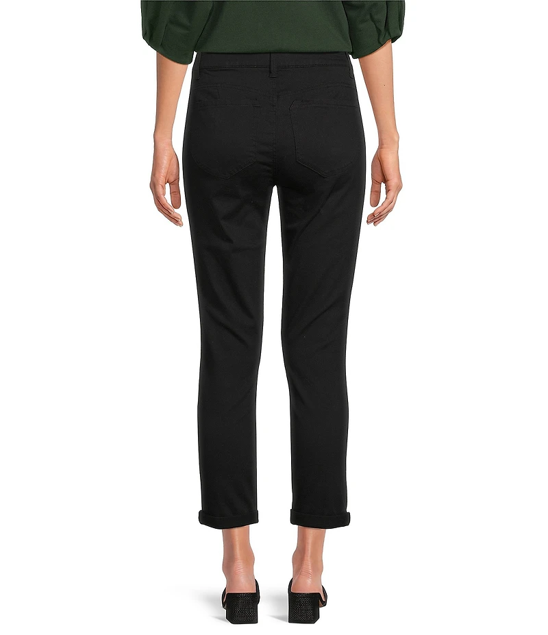 Gibson & Latimer Perfect Fit Twill Mid Rise Roll-Cuff Skinny Jeans