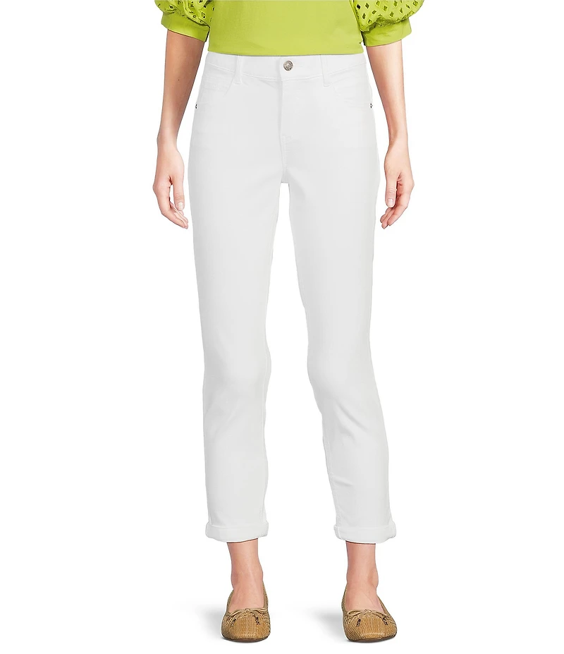 Gibson & Latimer Perfect Fit Twill Mid Rise Roll-Cuff Skinny Jeans