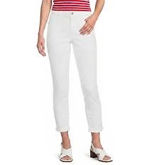 Gibson & Latimer Perfect Fit Twill Mid Rise Roll-Cuff Skinny Jeans