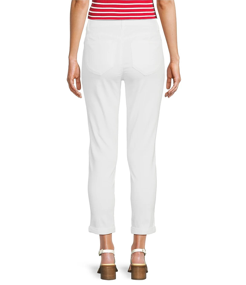 Gibson & Latimer Perfect Fit Twill Mid Rise Roll-Cuff Skinny Jeans