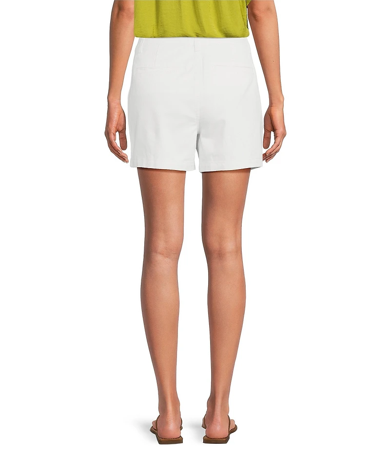 Gibson & Latimer Perfect Fit Denim Mid Rise Pleated Shorts