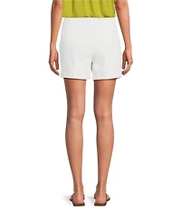 Gibson & Latimer Perfect Fit Denim Mid Rise Pleated Shorts