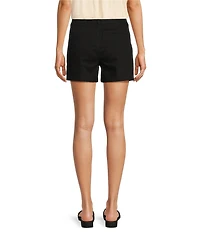 Gibson & Latimer Perfect Fit Denim Mid Rise Pleated Shorts