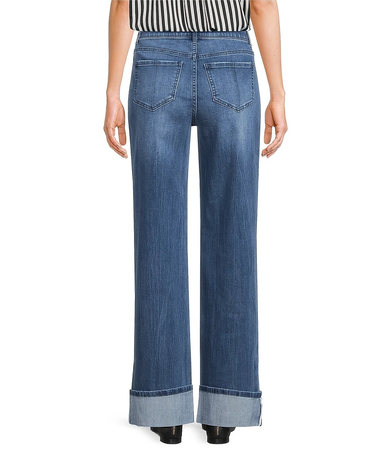 Gibson & Latimer Perfect Fit Denim Mid Rise Wide Leg Jeans
