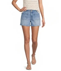 Gibson & Latimer Perfect Fit Denim Twill Patch Pocket Roll Cuff Shorts