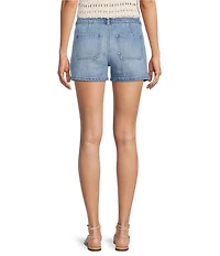 Gibson & Latimer Perfect Fit Denim Twill Patch Pocket Roll Cuff Shorts