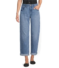 Gibson & Latimer Perfect Fit Mid Rise Relaxed Fit Roll Cuff Jeans