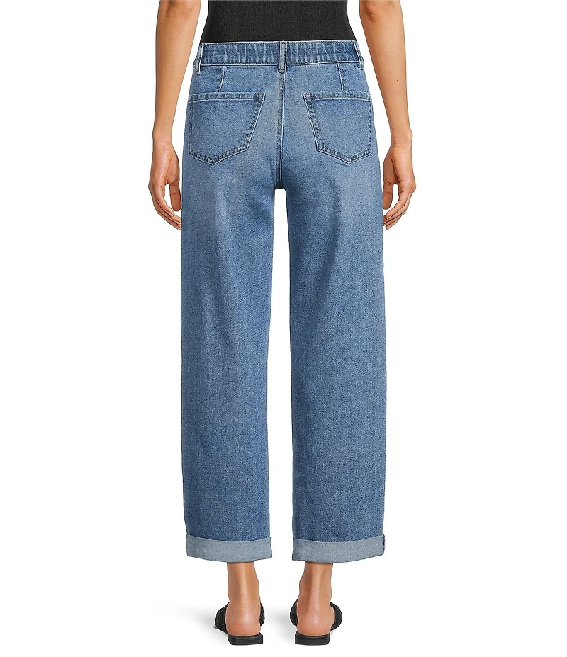 Gibson & Latimer Perfect Fit Mid Rise Relaxed Fit Roll Cuff Jeans