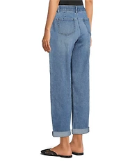 Gibson & Latimer Perfect Fit Mid Rise Relaxed Fit Roll Cuff Jeans