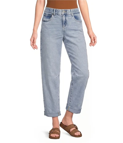 Gibson & Latimer Perfect Fit Mid Rise Relaxed Fit Roll Cuff Jeans