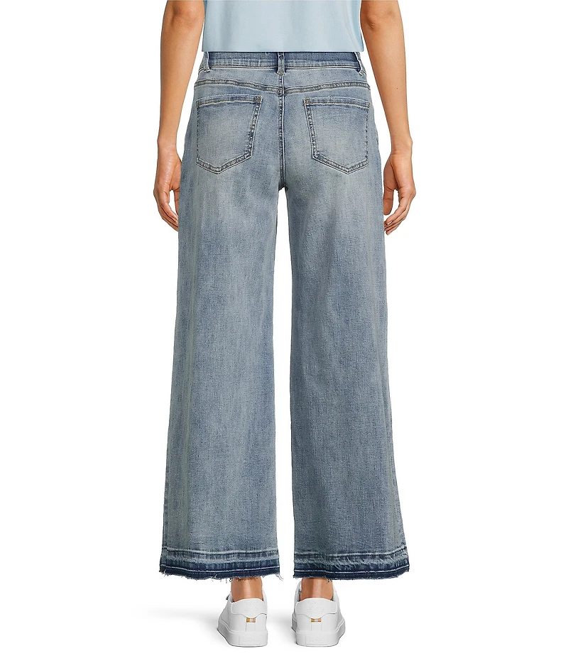 Gibson & Latimer Perfect Fit Palazzo Twill Denim Ankle Jeans