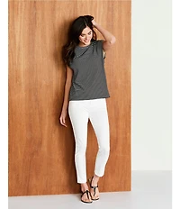 Gibson & Latimer Perfect Fit Ankle Side Slit Skinny Twill Jeans