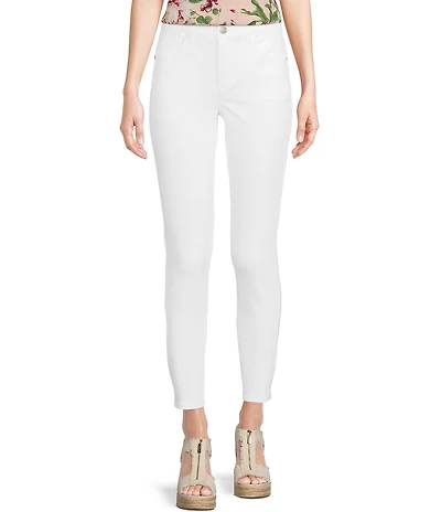 Gibson & Latimer Perfect Fit Ankle Side Slit Skinny Twill Jeans