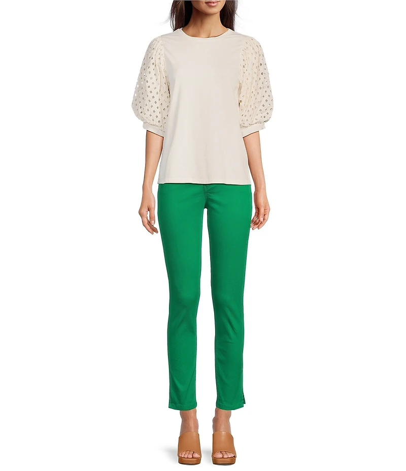 Gibson & Latimer Perfect Fit Ankle Side Slit Skinny Twill Jeans