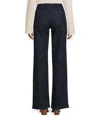 Gibson & Latimer Perfect Fit Stretch Denim High Rise Patch Pocket Straight Leg Jeans