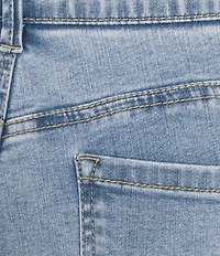 Gibson & Latimer Perfect Fit Stretch Denim Mid Rise Skinny Rolled Cuff Jeans
