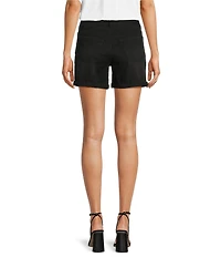 Gibson & Latimer Perfect Fit Twill Denim High Rise Roll Cuff Shorts