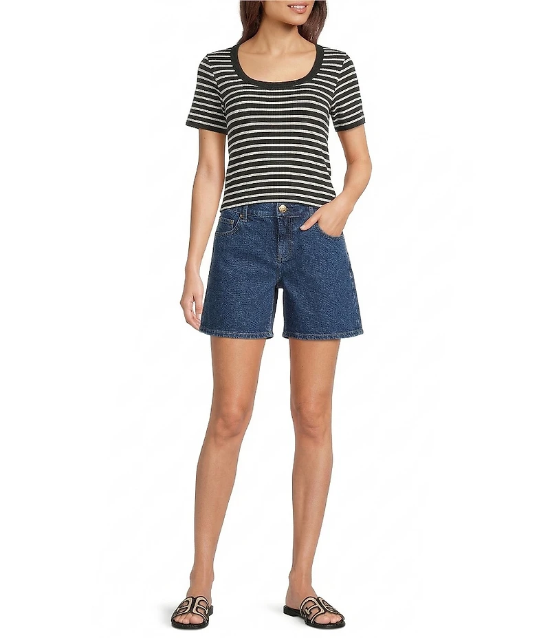 Gibson & Latimer Perfect Fit Twill Denim Shorts
