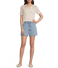 Gibson & Latimer Perfect Fit Twill Denim Shorts