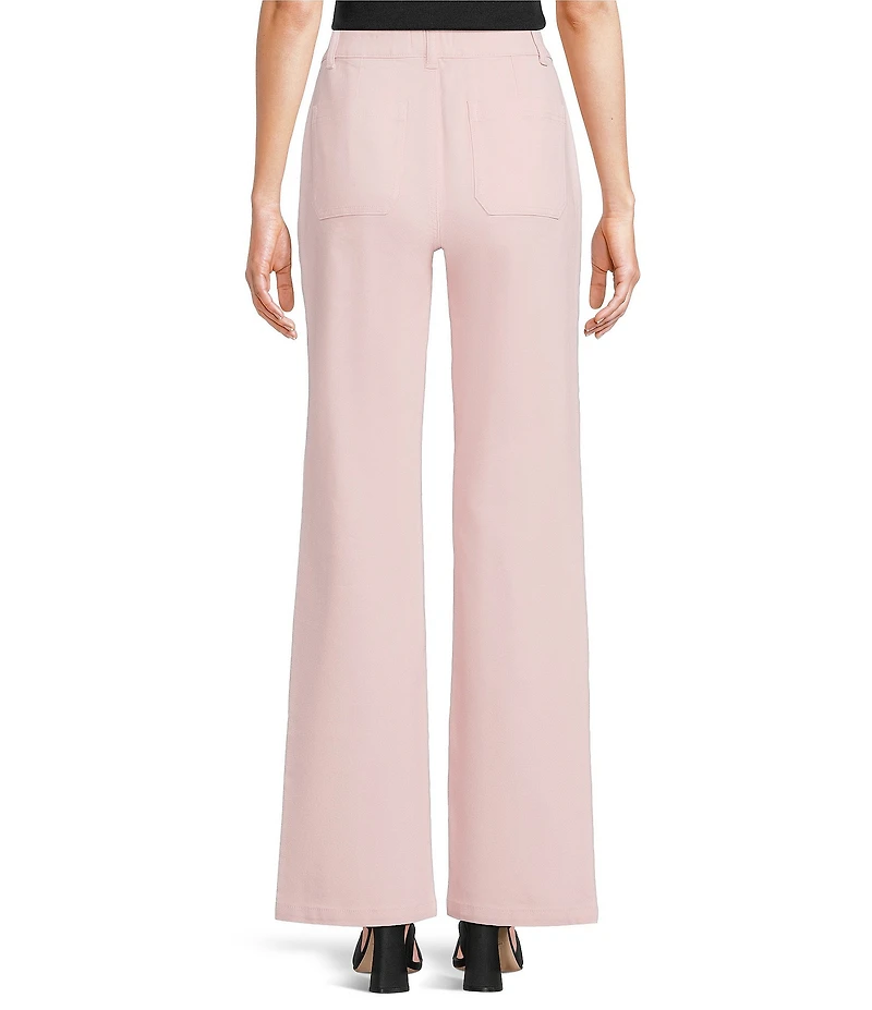 Gibson & Latimer Perfect Fit Twill High Rise Patch Pocket Straight Leg Jeans