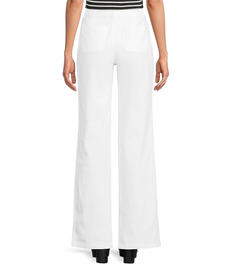 Gibson & Latimer Perfect Fit Twill High Rise Patch Pocket Straight Leg Jeans