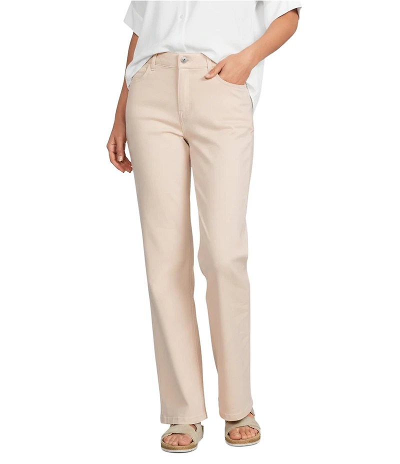 Gibson & Latimer Perfect Fit Twill Mid Rise Wide Leg Jeans