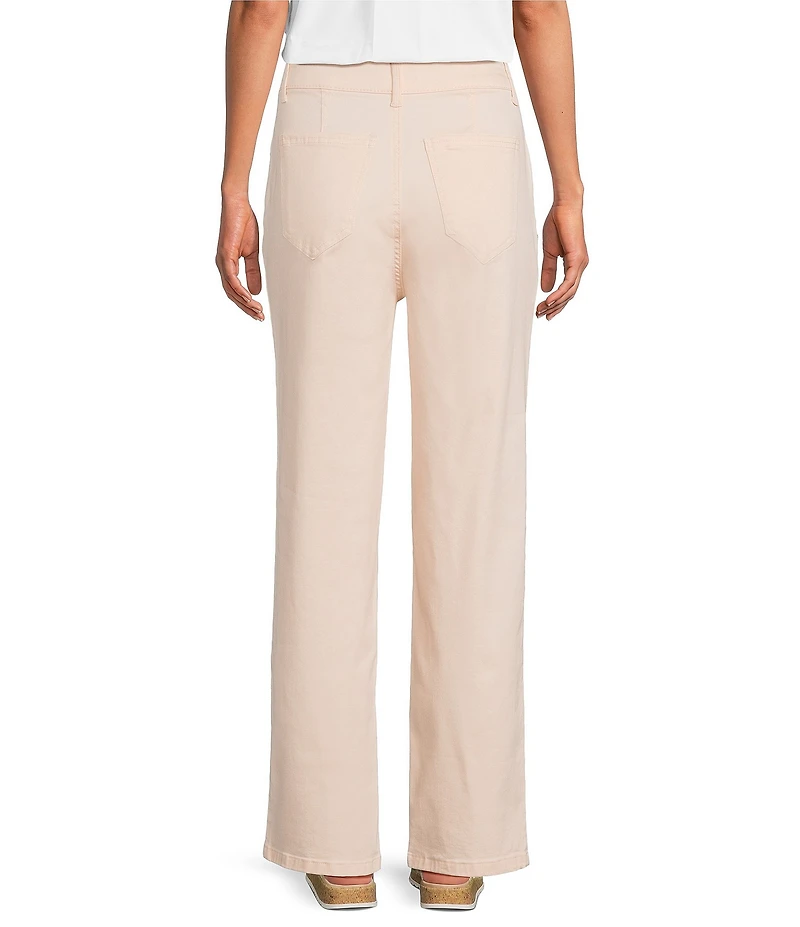 Gibson & Latimer Perfect Fit Twill Mid Rise Wide Leg Jeans