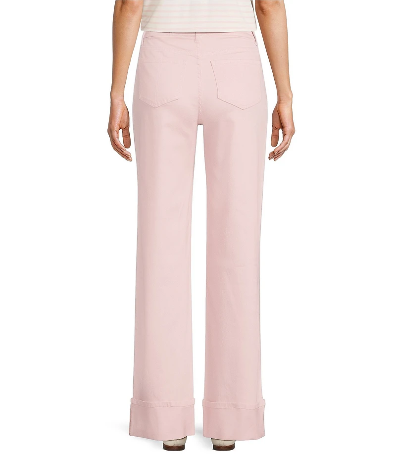 Gibson & Latimer Perfect Fit Twill Mid Rise Wide Leg Jeans