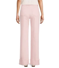 Gibson & Latimer Perfect Fit Twill Mid Rise Wide Leg Jeans