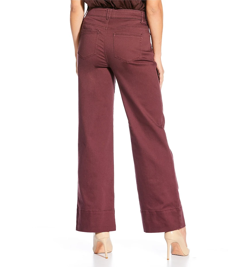 Gibson & Latimer Perfect Fit Twill Mid Rise Wide Leg Jeans