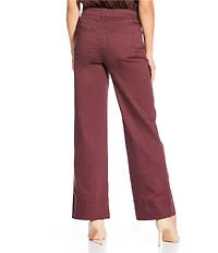 Gibson & Latimer Perfect Fit Twill Mid Rise Wide Leg Jeans