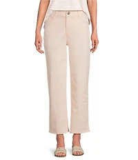 Gibson & Latimer Perfect Fit Stretch Twill Mid Rise Wide Leg Jeans