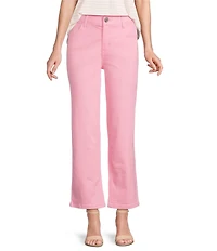 Gibson & Latimer Perfect Fit Stretch Twill Mid Rise Wide Leg Jeans