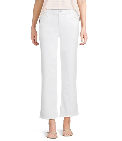 Gibson & Latimer Perfect Fit Stretch Twill Mid Rise Wide Leg Jeans