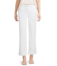 Gibson & Latimer Perfect Fit Stretch Twill Mid Rise Wide Leg Jeans