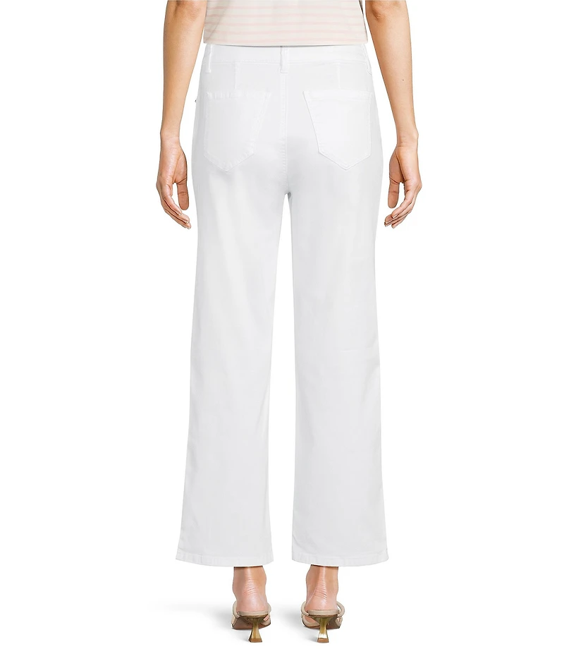 Gibson & Latimer Perfect Fit Stretch Twill Mid Rise Wide Leg Jeans