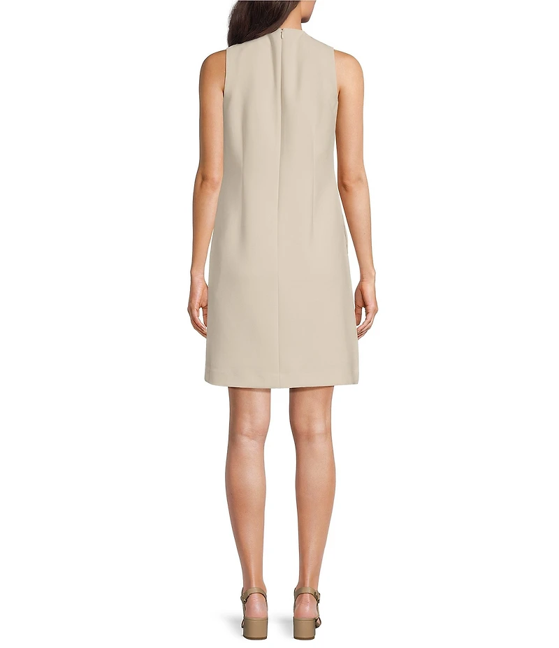 Gibson & Latimer Perfect Fit Woven Boat Neck Sleeveless Sheath Dress