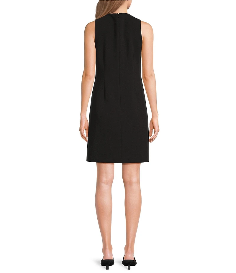 Gibson & Latimer Perfect Fit Woven Boat Neck Sleeveless Sheath Dress
