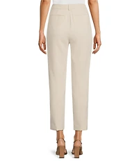 Gibson & Latimer Perfect Fit Woven High Rise Pleated Front Coordinating Suiting Tapered Ankle Trouser Pants