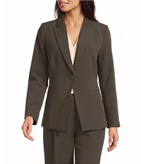 Gibson & Latimer Perfect Fit Woven Notch Lapel Long Sleeve Coordinating Suiting Blazer