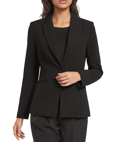 Gibson & Latimer Perfect Fit Woven Notch Lapel Long Sleeve Coordinating Suiting Blazer