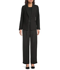 Gibson & Latimer Perfect Fit Woven Notch Lapel Long Sleeve Coordinating Suiting Blazer