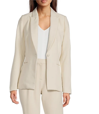 Gibson & Latimer Perfect Fit Woven Notch Lapel Long Sleeve Coordinating Suiting Blazer