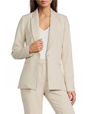 Gibson & Latimer Perfect Fit Woven Notch Lapel Long Sleeve Coordinating Suiting Blazer