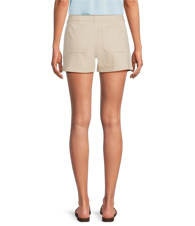 Gibson & Latimer Perfect Fit Woven Twill Patch Pocket Roll Cuff Shorts