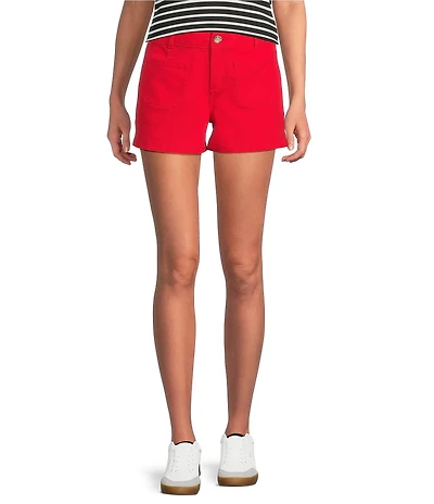 Gibson & Latimer Perfect Fit Woven Twill Patch Pocket Roll Cuff Shorts