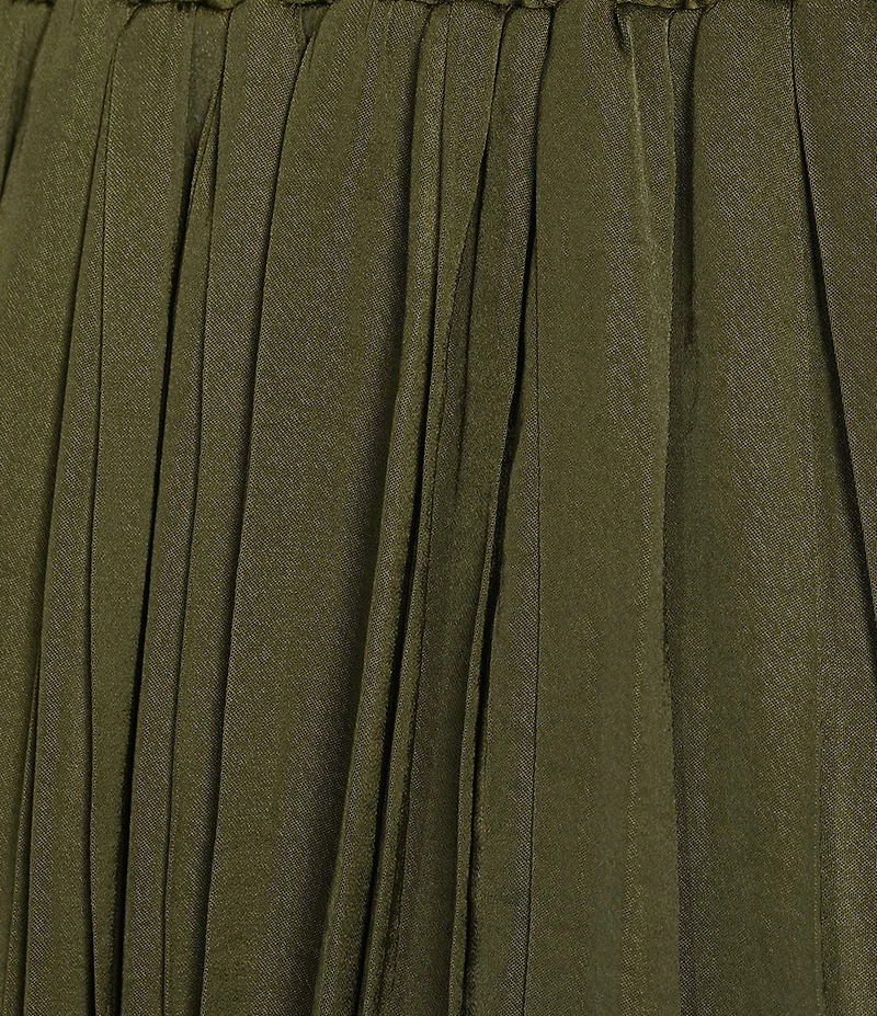 Gibson & Latimer Pleated A-Line Midi Skirt