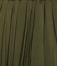 Gibson & Latimer Pleated A-Line Midi Skirt